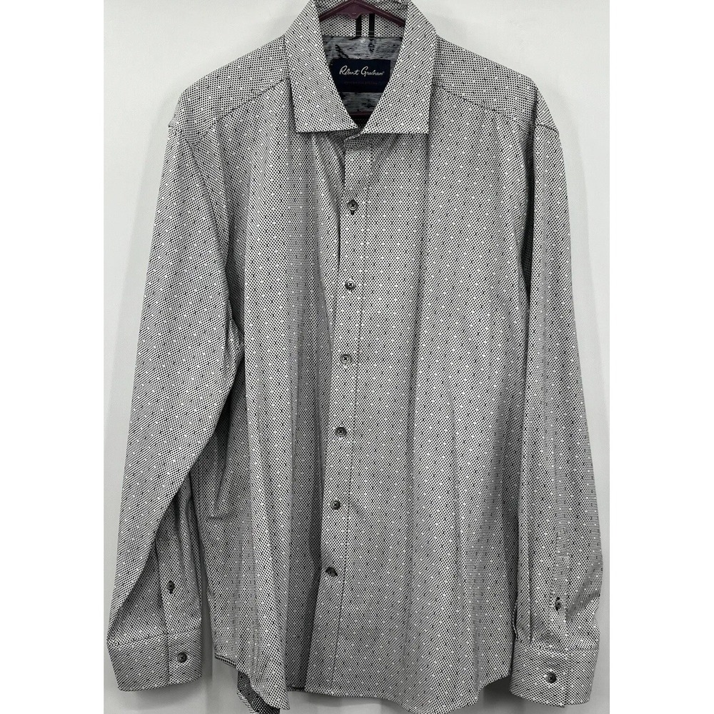 Robert Graham Modern Americana Long Sleeve Shirt Mens 2XL Flip Cuff
